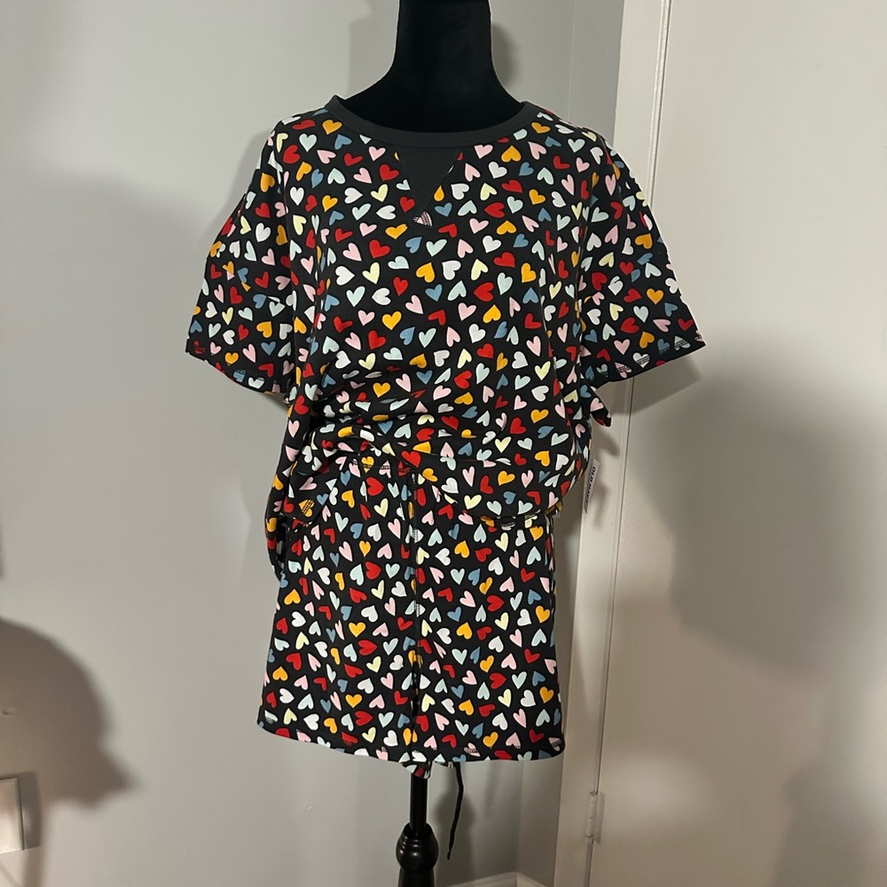 Heart Patterned Women's pajamas